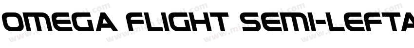 Omega Flight Semi-Leftalic Regular字体转换